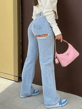 Zerrissene Vintage-Jeans im Used-Look